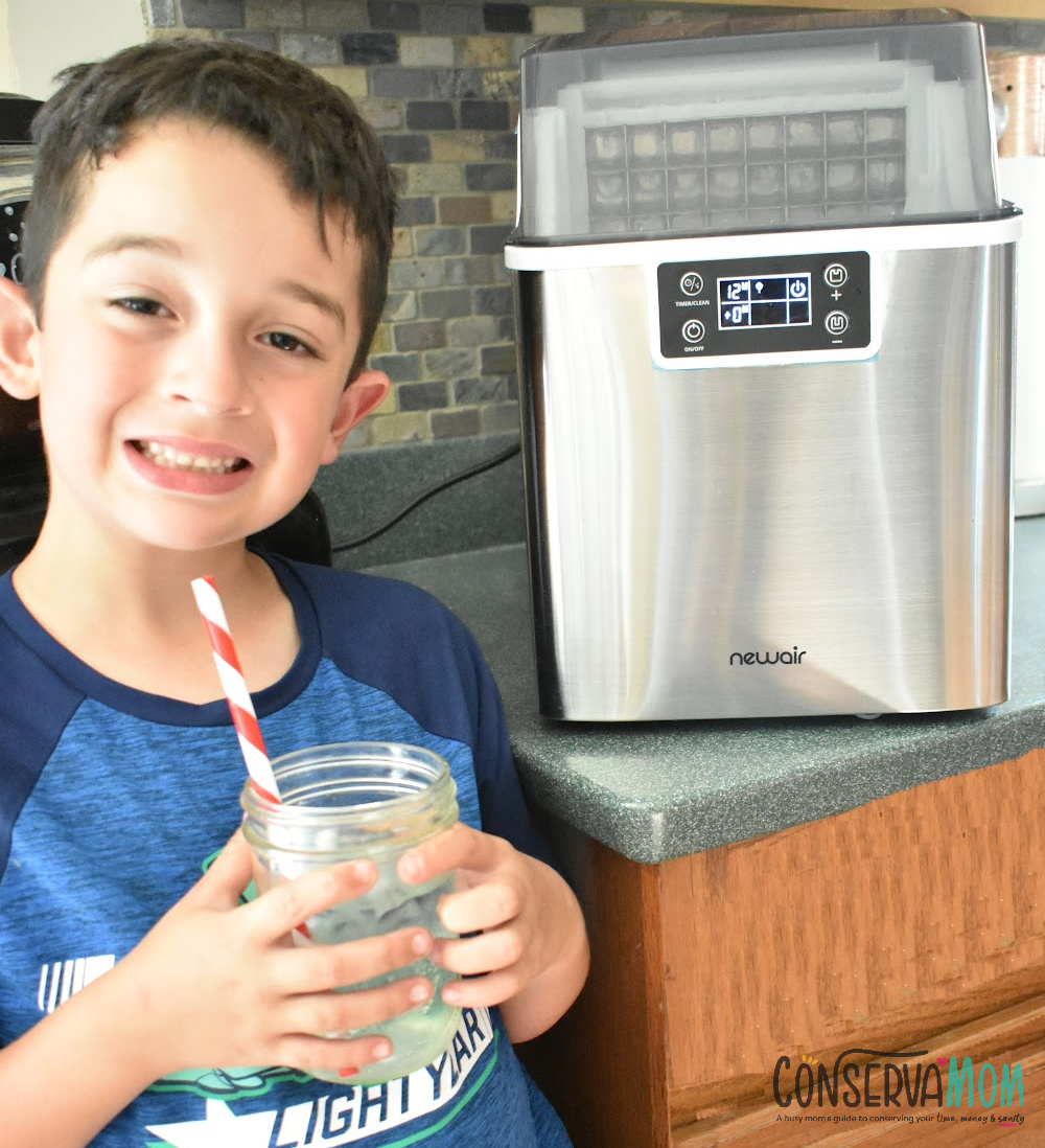 Newair Countertop Clear Ice Maker NIM045SS00 Review - ConservaMom